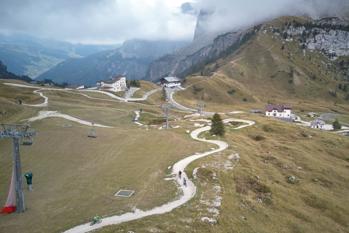 Flowtrail im Grödnerjoch Flowtrail im Grödnerjoch