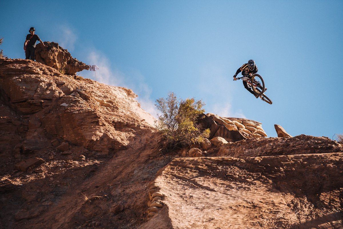 Reed Boggs competes at Red Bull Rampage in Virgin, Utah on October 26, 2018 // Paris Gore / Red Bull Content Pool // AP-1XAYTSAMH2111 // Usage for editorial use only // Please go to www.redbullcontentpool.com for further information. // Reed Boggs competes at Red Bull Rampage in Virgin, Utah on October 26, 2018 // Paris Gore / Red Bull Content Pool // AP-1XAYTSAMH2111 // Usage for editorial use only // Please go to www.redbullcontentpool.com for further information. //