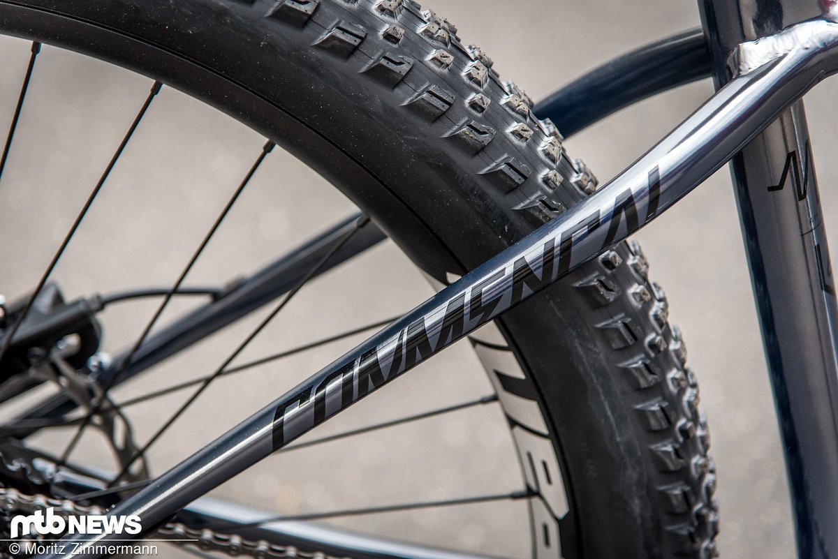 Auf den ersten Blick wirkt das silberne Hardtail aus an Andorra durch die Plus-Bereifung und die Federgabel mit 160 mm Federweg recht wuchtig Auf den ersten Blick wirkt das silberne Hardtail aus an Andorra durch die Plus-Bereifung und die Federgabel mit 160 mm Federweg recht wuchtig
