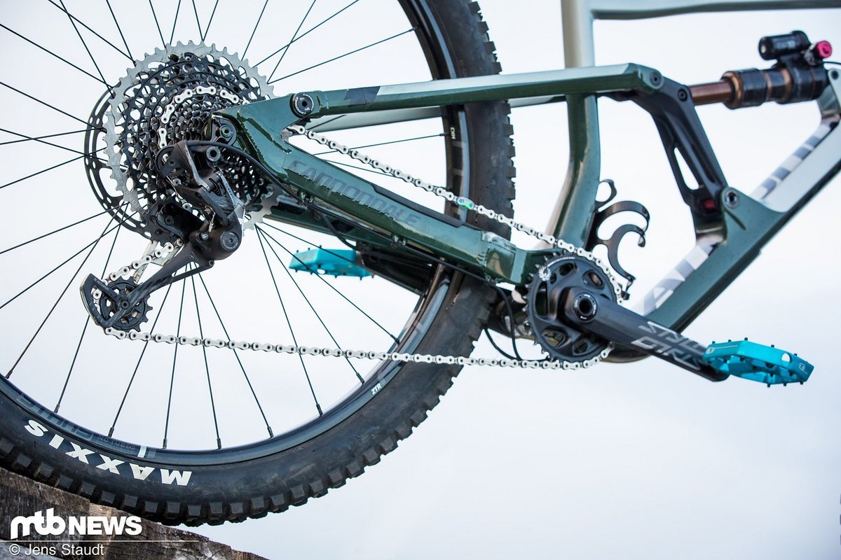 Beim Antrieb verlässt man sich auf die SRAM Eagle Beim Antrieb verlässt man sich auf die SRAM Eagle