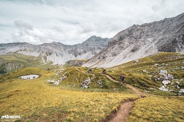 Arosa bietet in weiten Teilen naturbelassene Trails Arosa bietet in weiten Teilen naturbelassene Trails