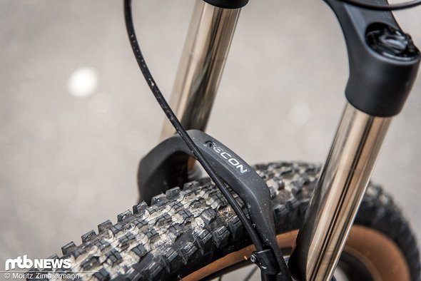 Die RockShox Recon Silver-Gabel arbeitet in den allermeisten Situationen gut und zuverlässig Die RockShox Recon Silver-Gabel arbeitet in den allermeisten Situationen gut und zuverlässig