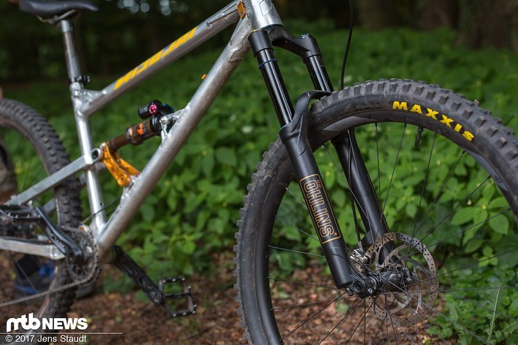 Rein optisch hinterlässt die Öhlins RXF 36 einen sehr edlen Eindruck Rein optisch hinterlässt die Öhlins RXF 36 einen sehr edlen Eindruck