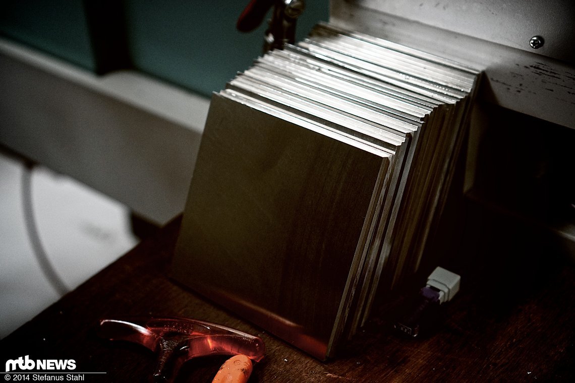 Quadratische Aluminiumplatten