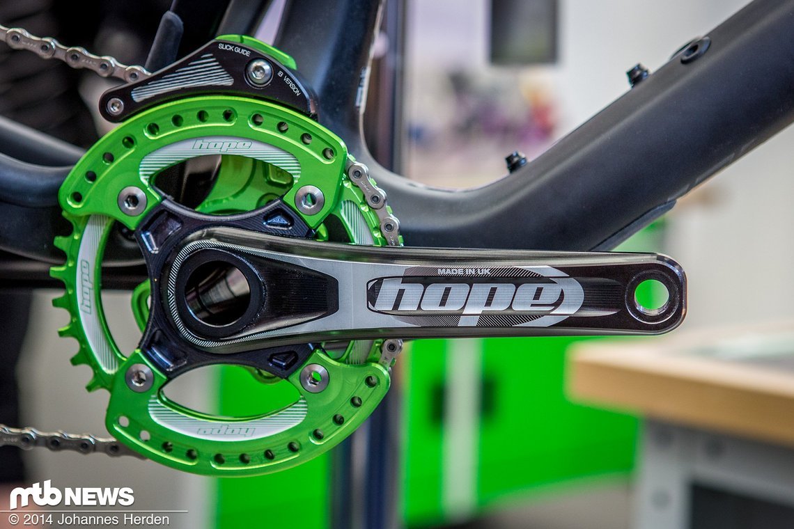 Die Serienversion? Weit gefehlt: Wer die auf der Eurobike 2014 gezeigte Kurbel mit dem Produkt für 2015 vergleicht, wird nochmals einige Unterschiede feststellen