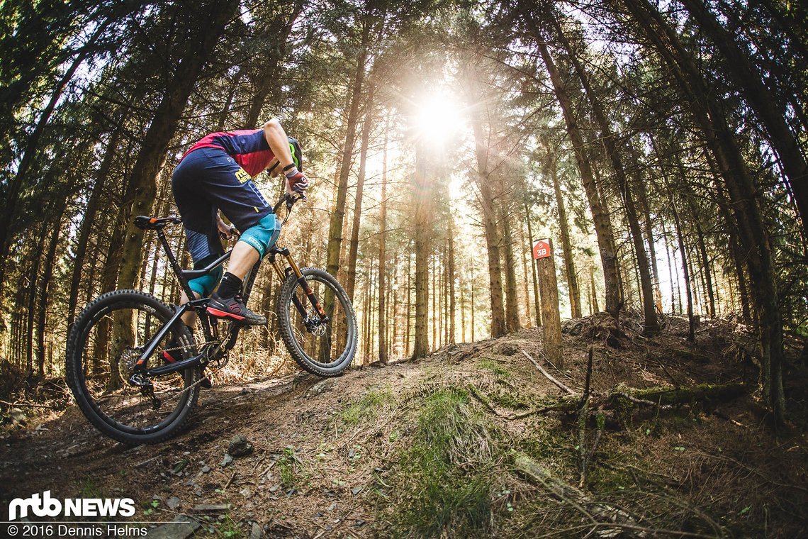 Vortriebsstark: Uphills gehen mit dem Slide ziemlich leicht von der Hand