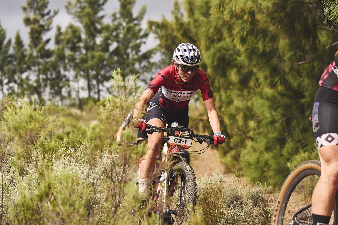 during Stage 7 of the 2025 Absa Cape Epic Mountain Bike stage race held at Lourensford Wine Estate, Somerset West, Cape Town, South Africa on the 23rd March 2025. Photo by Michael Chiaretta/Cape Epic
PLEASE ENSURE THE APPROPRIATE CREDIT IS GIVEN TO T
