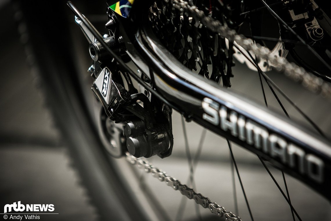 Seit diesem Jahr sind Fumic, Avancini und Marotte auf Shimano-Komponenten unterwegs