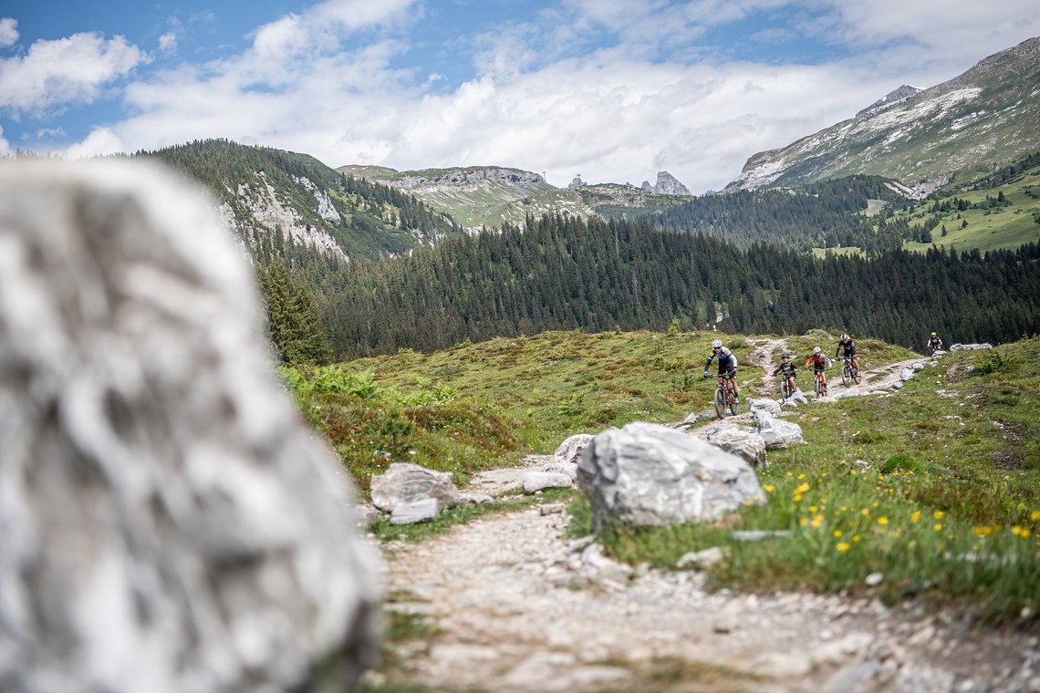 … sondern auch Klassiker wie den Runca-Trail …