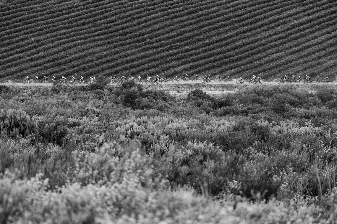 Riders during Stage 5 of the 2024 Absa Cape Epic Mountain Bike stage race from CPUT, Wellington to CPUT, Wellington, South Africa on 22 March 2024. Photo by Sam Clark/Cape Epic
PLEASE ENSURE THE APPROPRIATE CREDIT IS GIVEN TO THE PHOTOGRAPHER AND ABS