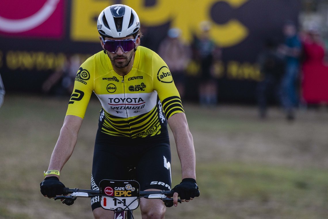 Der Vorjahressieger Beers (im Bild) betonte stets wie geduldig man beim Cape Epic sein müsse. Nun scheint seine Stunde und die seines Partners Howard Grotts zu schlagen...
