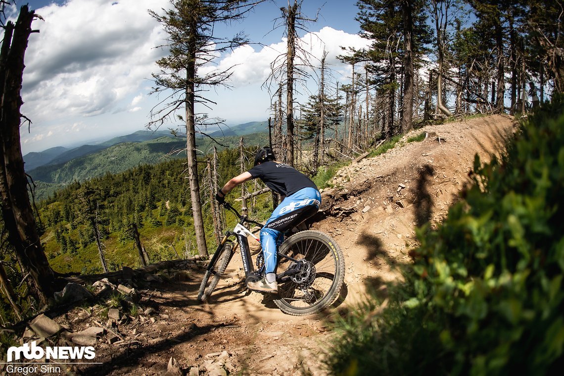 Bisher hat man sich hier eher auf Enduro-Trail fokussiert, die in den Tagen vor dem Rennen von den Fahrern rege frequentiert wurden.