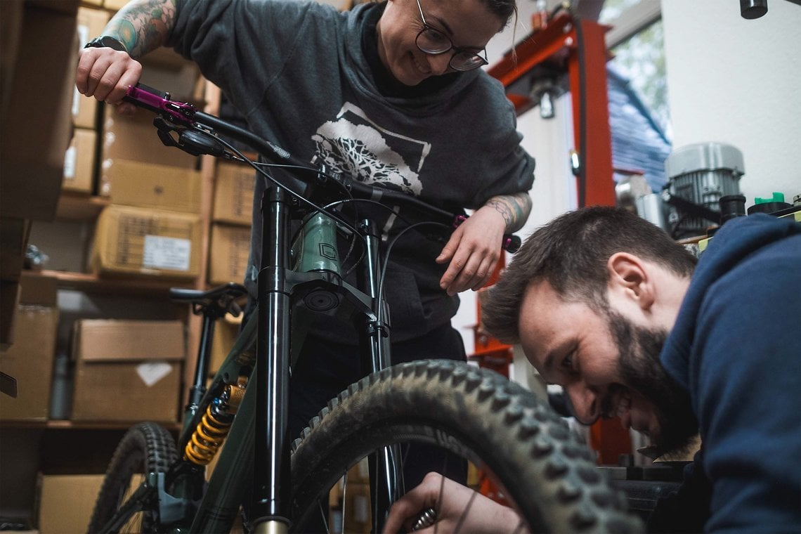 … der interessierten Freiburger MTB-Gemeinde vor.