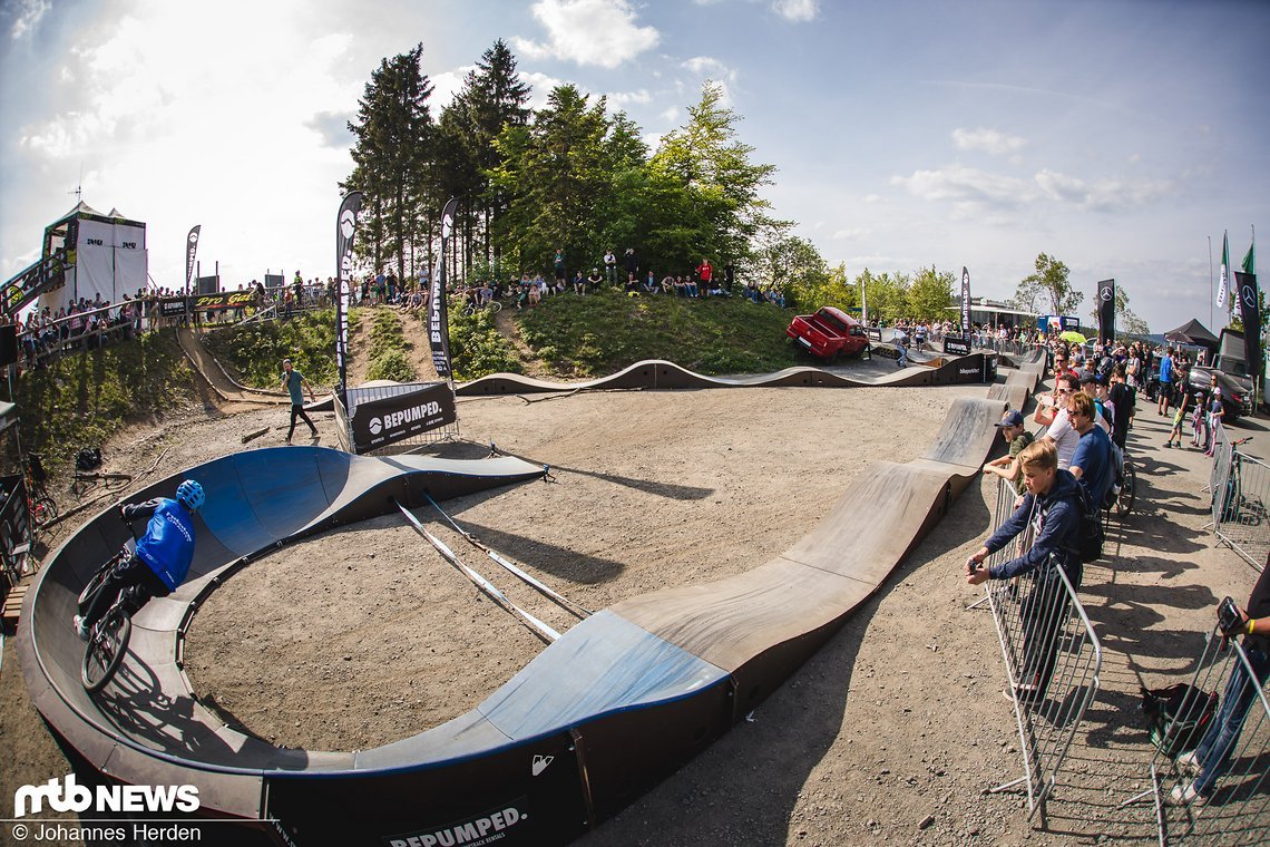 Eine neue Veranstaltung, die gut ankam: Das Mercedes Pumptrack Rennen