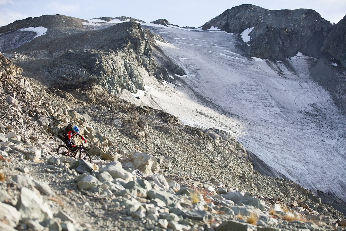 Oben angekommen in den Chilcotin Mountains, British Columbia