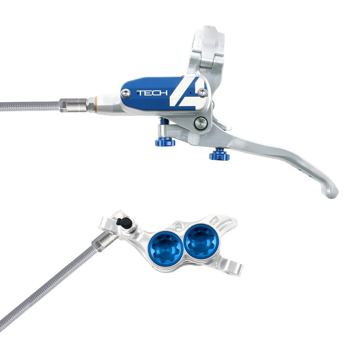 WEB SILVER BLUE T4 E4 BRAIDED