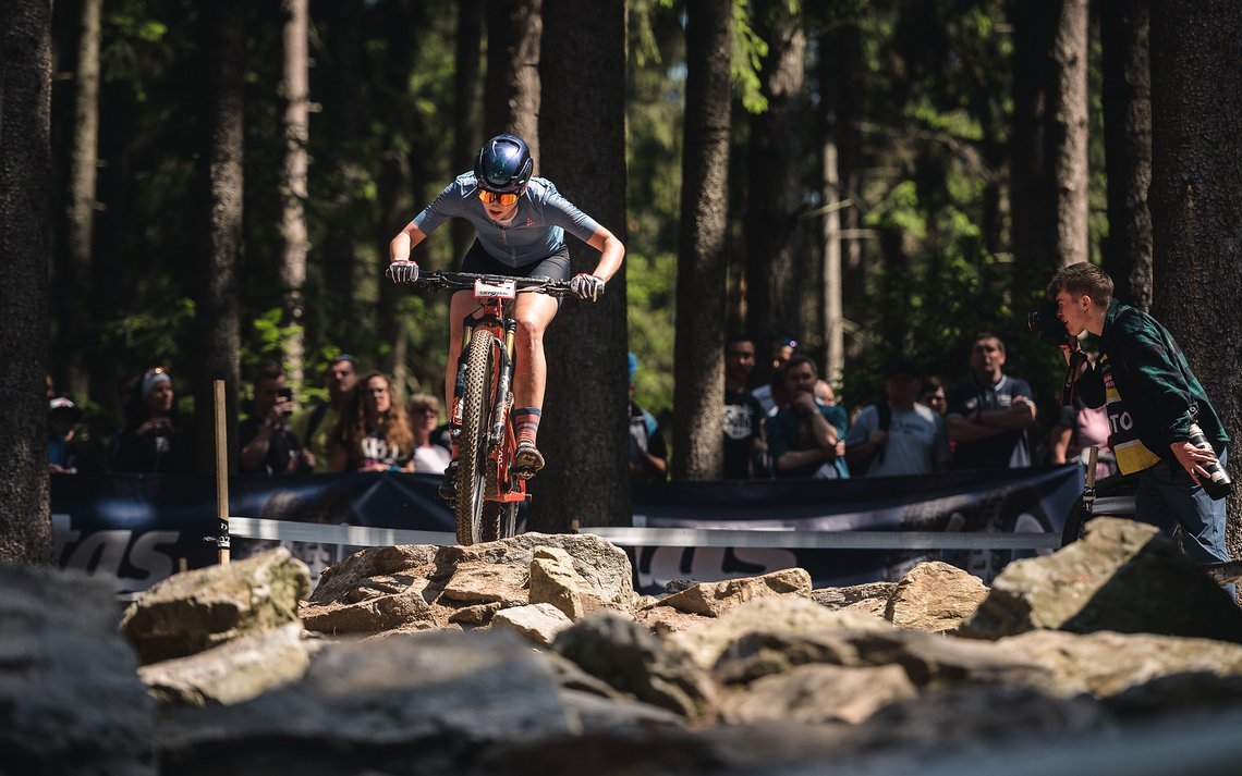 Ab durch den Rockgarden, Theresias Lieblingsstelle in Nove Mesto