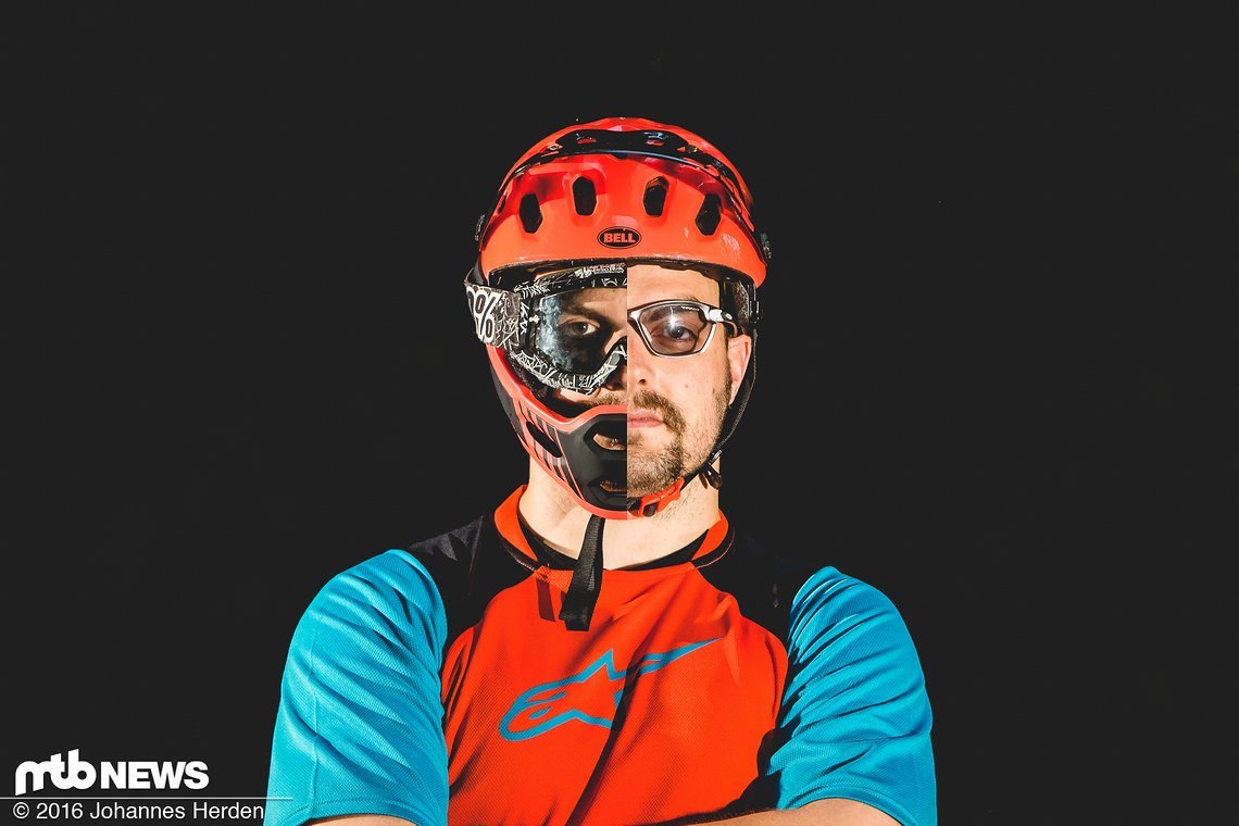 Jekyll & Hyde: Der Bell Super 2R ist Halbschale und Fullface - in einem.