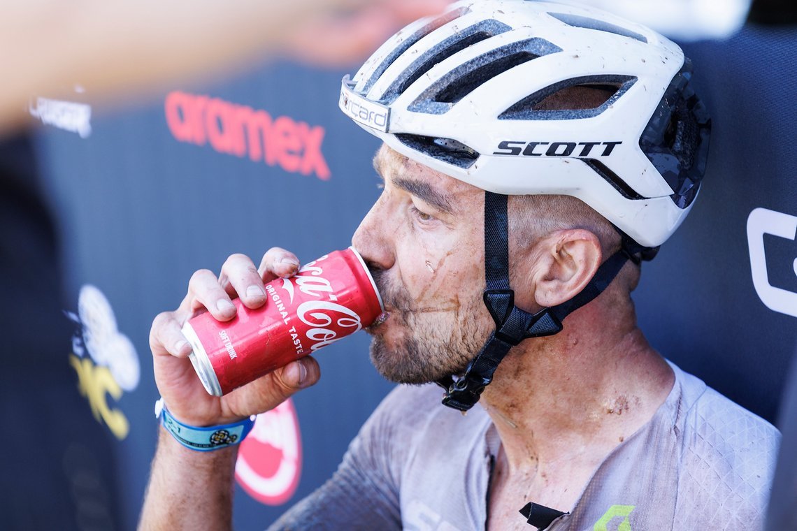 during Stage 1 of the 2025 Absa Cape Epic Mountain Bike stage race held at Meerendal Wine Estate, Cape Town, South Africa on the 17th March 2025. Photo by Nick Muzik/Cape Epic
PLEASE ENSURE THE APPROPRIATE CREDIT IS GIVEN TO THE PHOTOGRAPHER AND ABSA