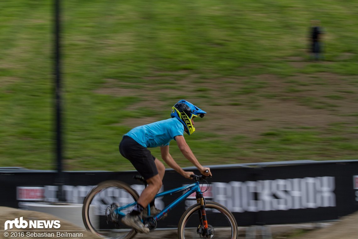 Jackson Frew musste sich leider schon in der ersten Runde Adrien Loron von Velosolutions geschlagen geben