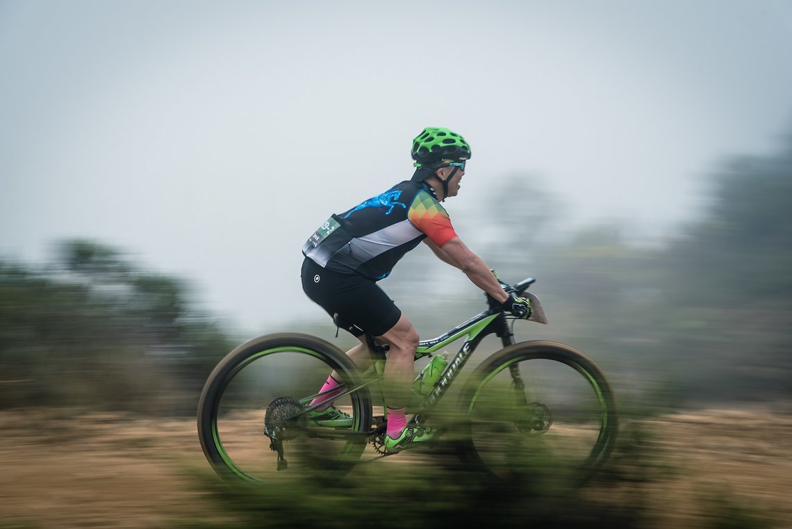 A rider works their way along the route during the Prologue of the 2019 Absa Cape Epic Mountain Bike stage race held at the University of Cape Town in Cape Town, South Africa on the 17th March 2019.

Photo by Justin Coomber/Cape Epic

PLEASE ENSU