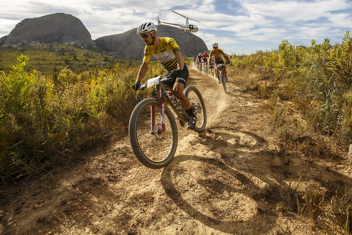 riders during Stage 4 of the 2025 Absa Cape Epic Mountain Bike stage race held at Fairview, Paarl, Cape Town, South Africa on the 20th March 2025. Photo by Sam Clark/Cape Epic
PLEASE ENSURE THE APPROPRIATE CREDIT IS GIVEN TO THE PHOTOGRAPHER AND ABSA