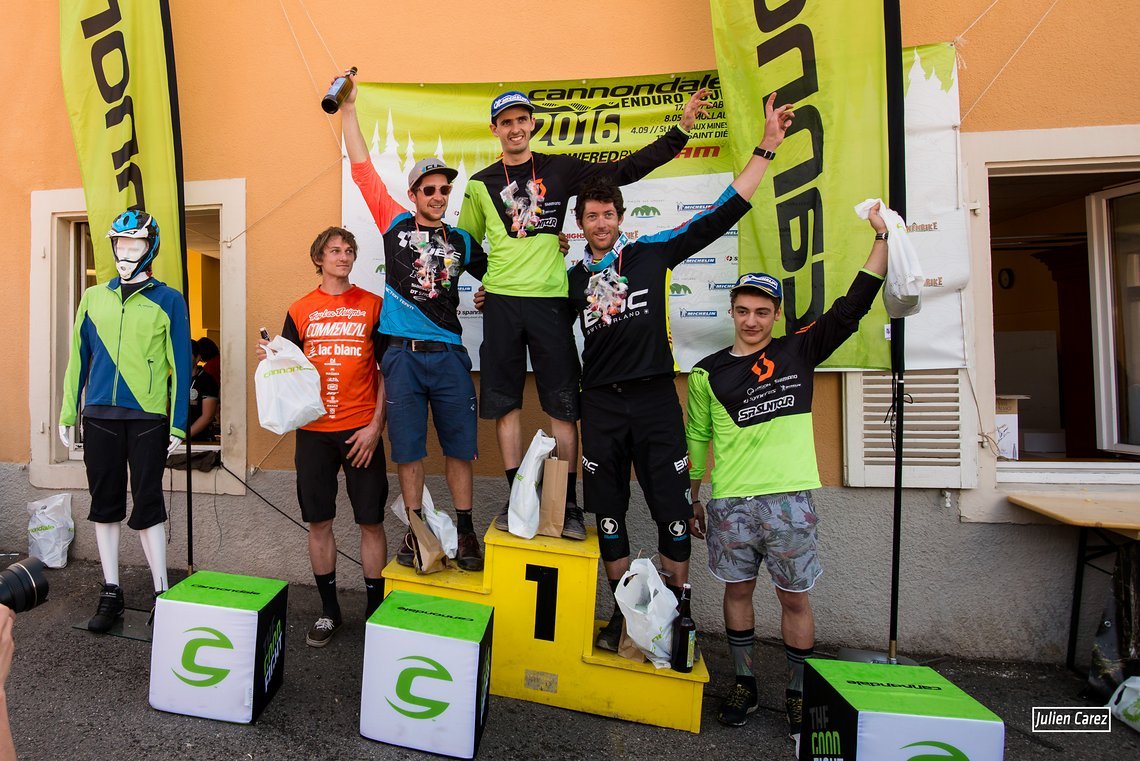 Podium Elite - Charles-Georges, Lau, Absalon, Bailly-Maître, Trabac © Julien Carez