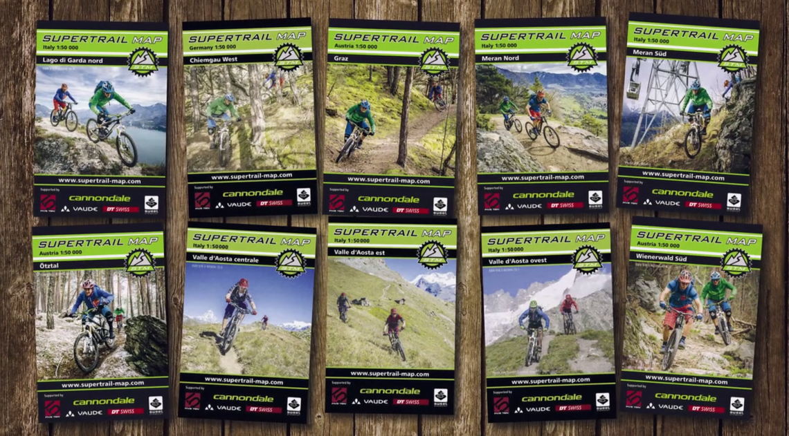 Inzwischen sind 45 Supertrail Maps erhältlich