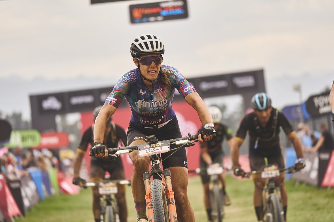 Vera LOOSER during Stage 4 of the 2025 Absa Cape Epic Mountain Bike stage race held at Fairview, Paarl, Cape Town, South Africa on the 20th March 2025. Photo by Michael Chiaretta/Cape Epic
PLEASE ENSURE THE APPROPRIATE CREDIT IS GIVEN TO THE PHOTOGRA