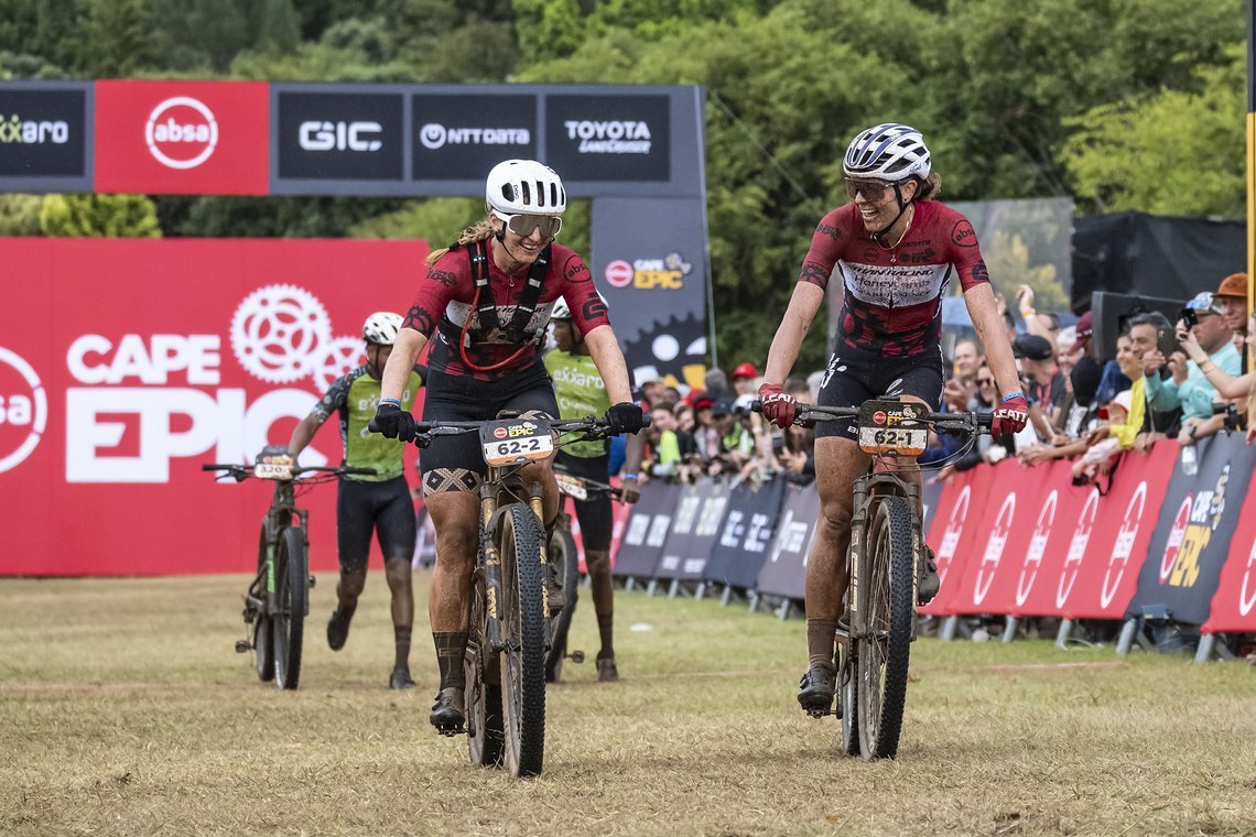 Pro Riders during Stage 7 of the 2025 Absa Cape Epic Mountain Bike stage race held at Lourensford Wine Estate, Somerset West, Cape Town, South Africa on the 23rd March 2025. Photo by Dom Barnardt/Cape Epic
PLEASE ENSURE THE APPROPRIATE CREDIT IS GIVE