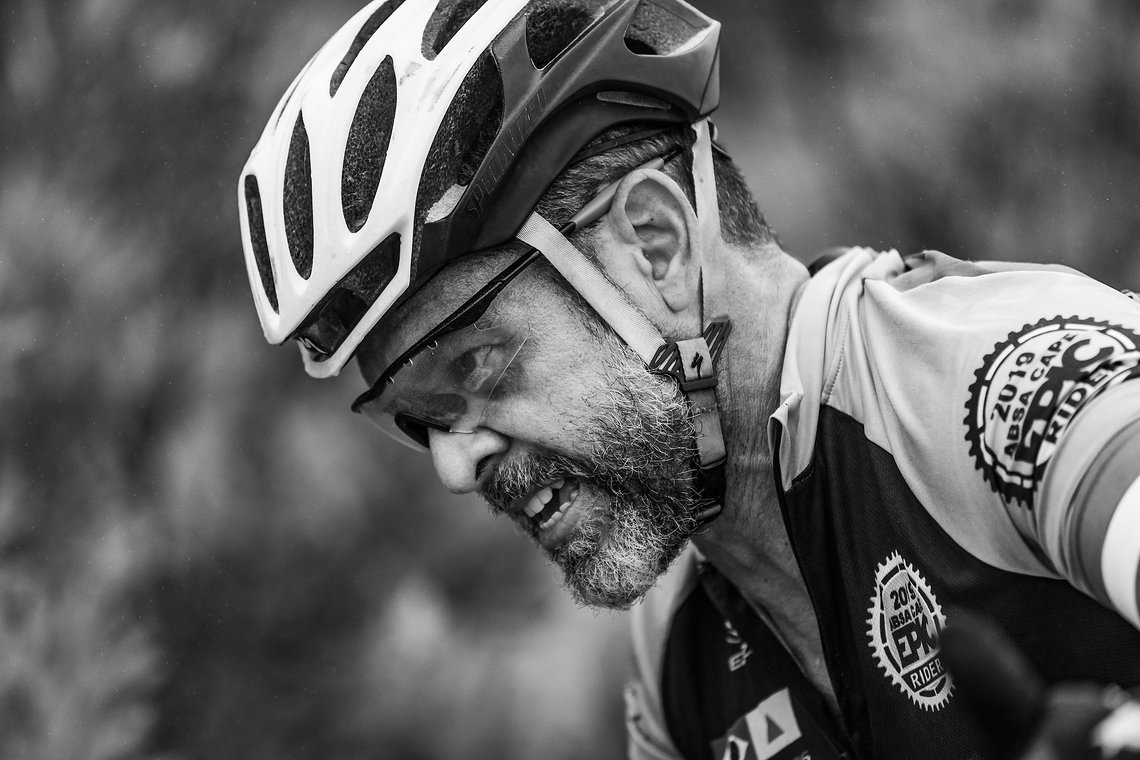 A Rider working hard up a climb during the Prologue of the 2019 Absa Cape Epic Mountain Bike stage race held at the University of Cape Town in Cape Town, South Africa on the 17th March 2019.

Photo by Xavier Briel/Cape Epic

PLEASE ENSURE THE APP