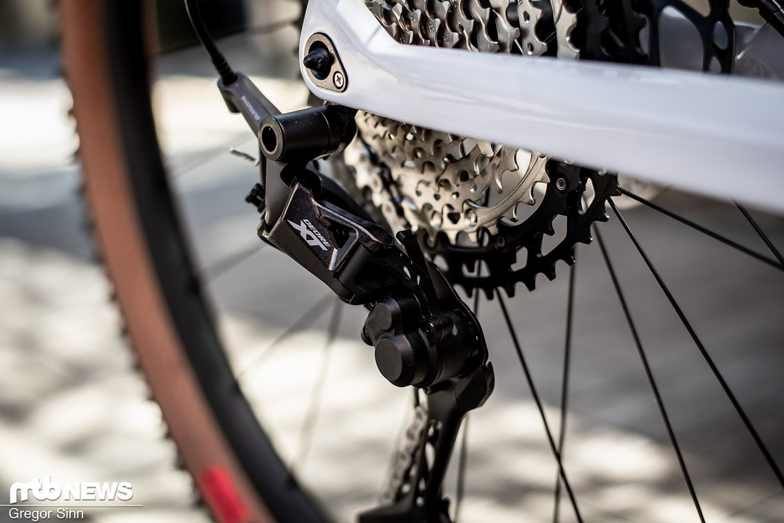 … und der neuen Shimano XT-Schaltung.