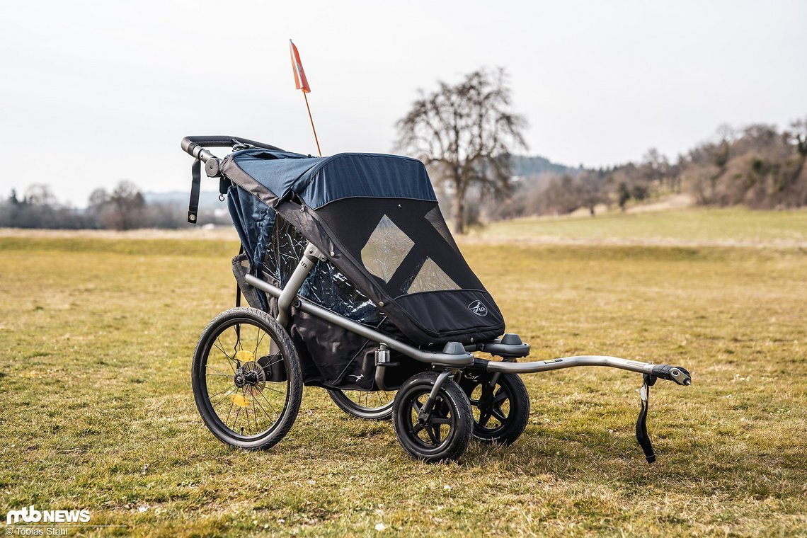Der tfk velo 2 ist im Kinderanhänger Vergleichstest 2022 unser Testsieger