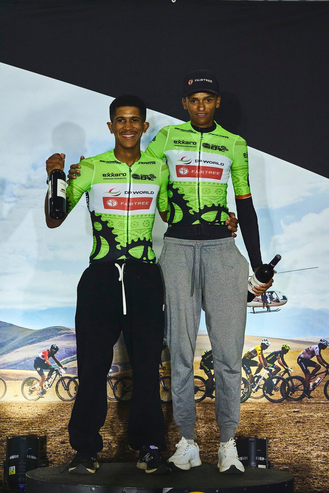 during Stage 1 of the 2025 Absa Cape Epic Mountain Bike stage race held at Meerendal Wine Estate, Cape Town, South Africa on the 17th March 2025. Photo by Michael Chiaretta/Cape Epic
PLEASE ENSURE THE APPROPRIATE CREDIT IS GIVEN TO THE PHOTOGRAPHER A