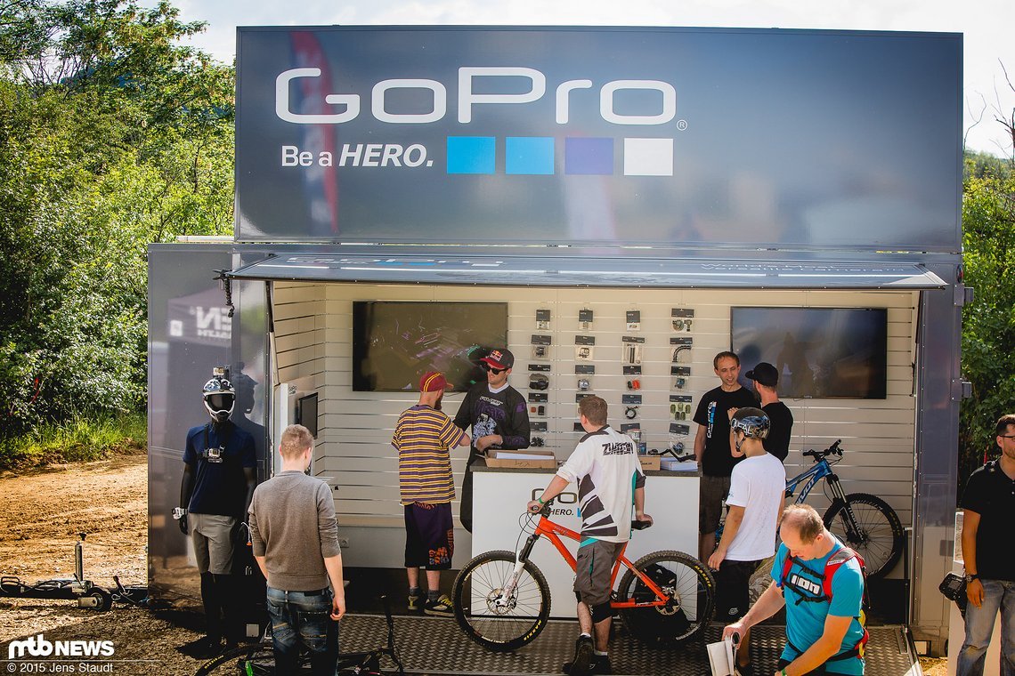 Auch GoPro war vor Ort