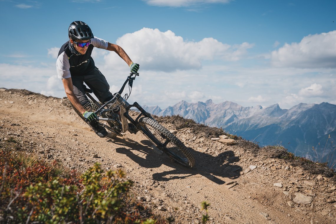 Auf moderaten Trails fühlt man sich am Spindrift nicht "overbiked"