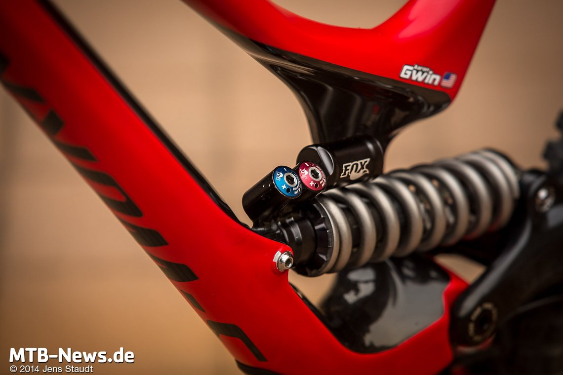 Noch ein Prototyp: Der Fox RAD Dämpfer.
