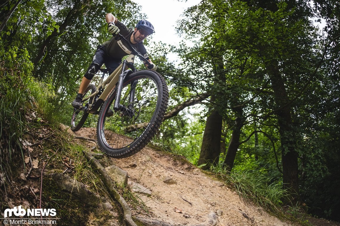 Auf Hometrails funktioniert der Schuh richtig gut.