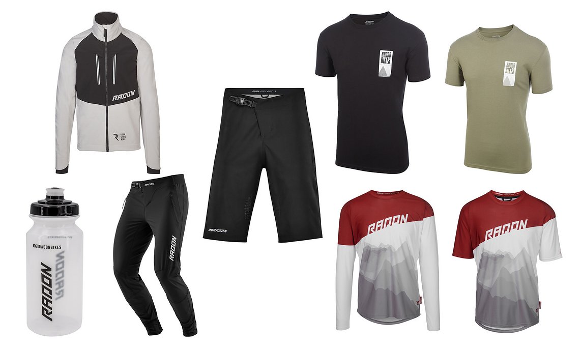 Auch Radon spendiert ein großes Paket mit jeder Menge Klamotten – Hosen, Jerseys und einigem mehr.
