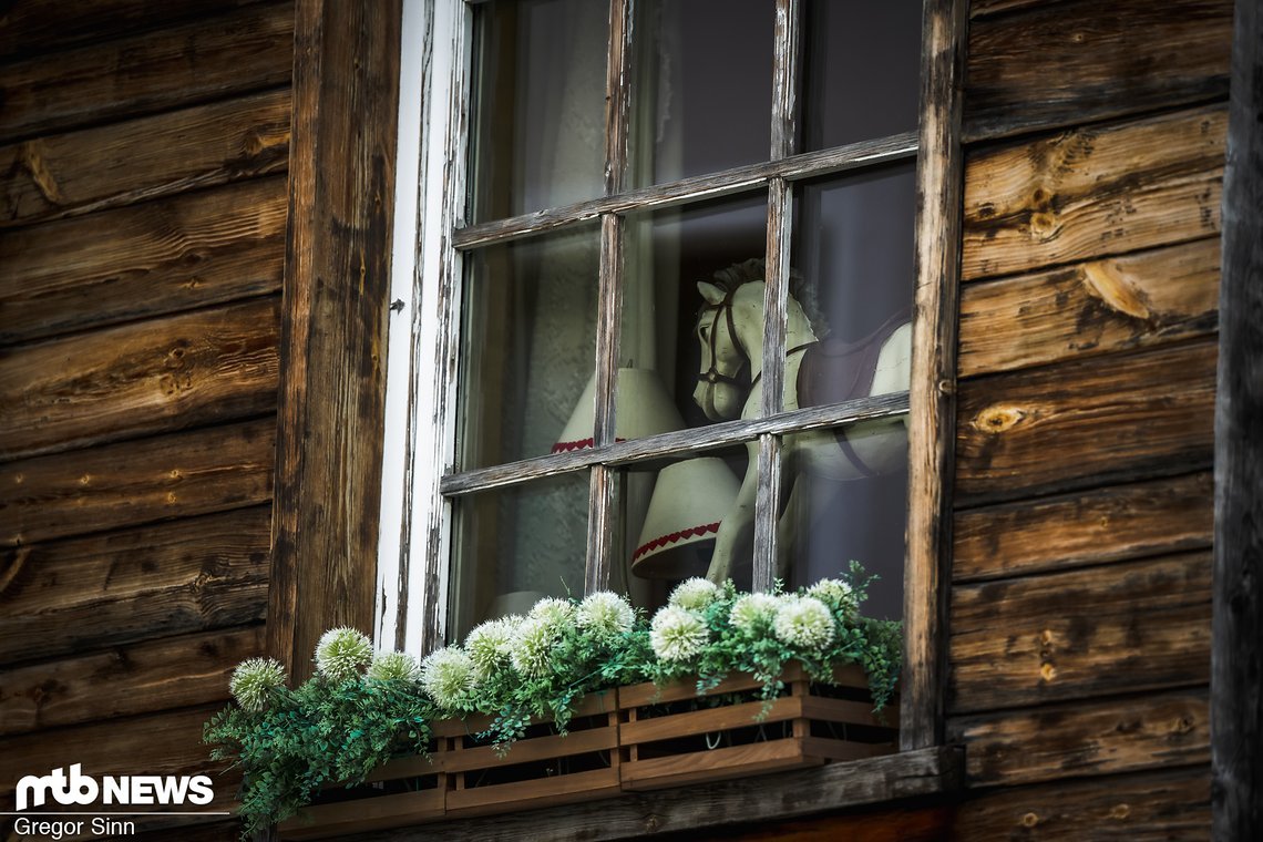 Ob es daran liegt, dass Gregor in seiner Kindheit und Jugend jahrelang ein extrem passionierter Voltigierer war, dass er dieses wunderschöne Holzpferd im Fenster erspäht hat?