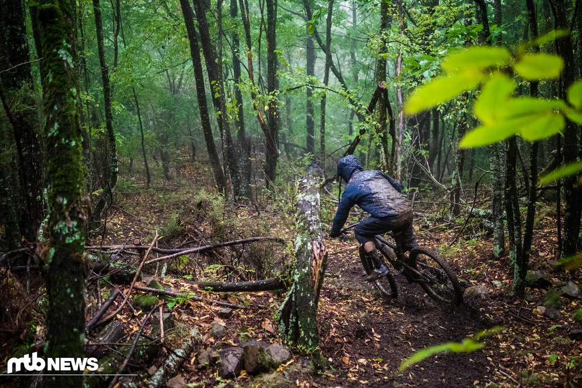 Shimano XT-Bremsen mit großen Scheiben und kleinen Laufrädern