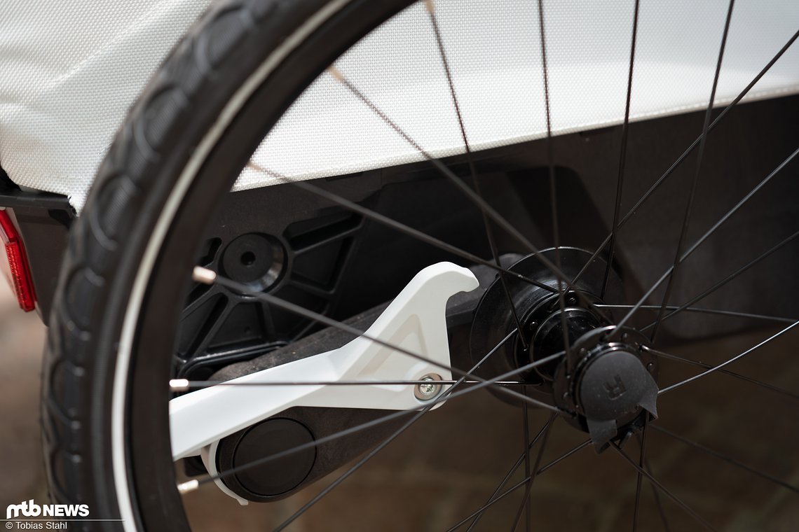 Die Parkbremse muss beim Leggero Vento R je Seite einzeln aktiviert werden