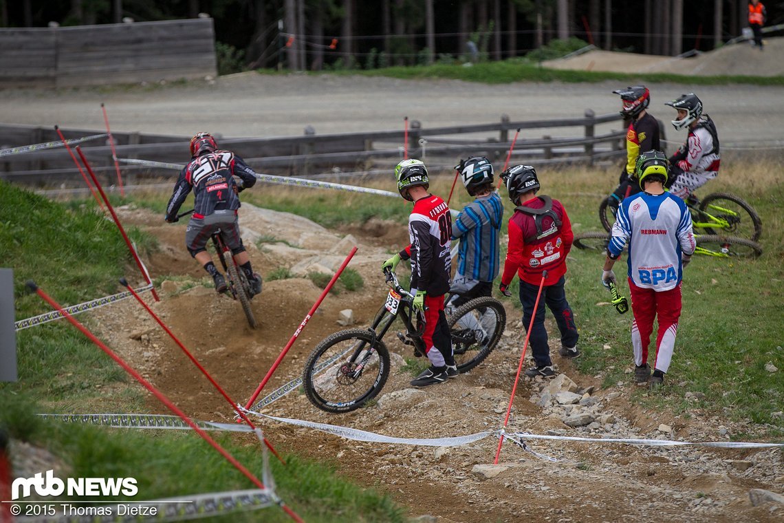 Rollentausch: Fischi schaut sich eine Linie von Max beim EDC in Leogang ab
