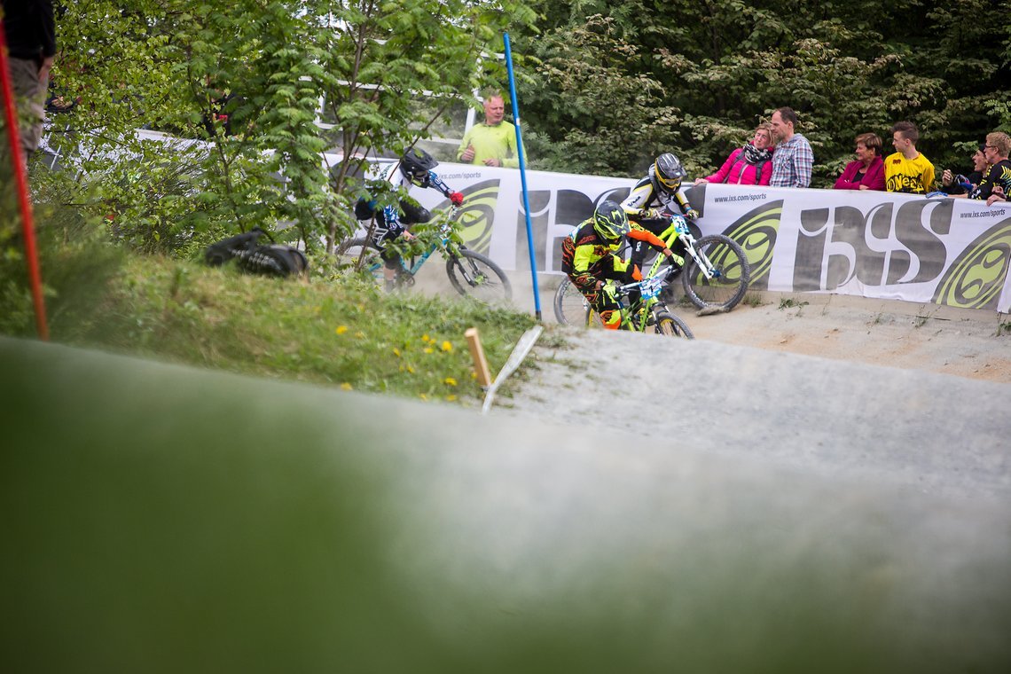 Benedikt Last mit Wandberührung im Finale