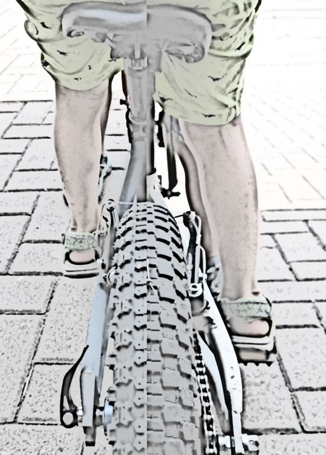 Vergleich der Beinstellung zwischen neuem und altem Bike