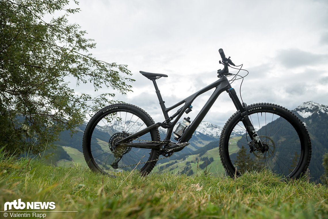 Das von uns getestete Specialized Stumpjumper Evo Expert bringt glatt 14 kg auf die Waage und wandert für einen Preis von 5.499 € über die Ladentheke.