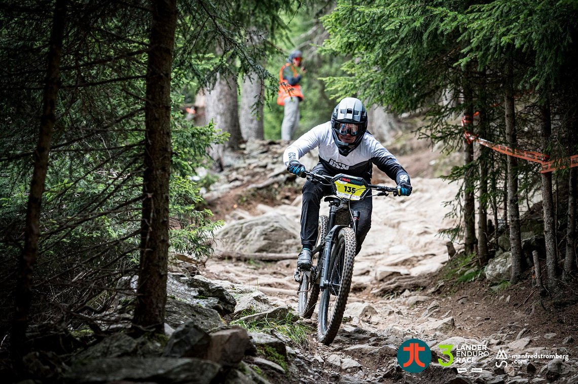 Masters-Sieger Andre Kleindienst im Steinfeld des Bunker-Trail
