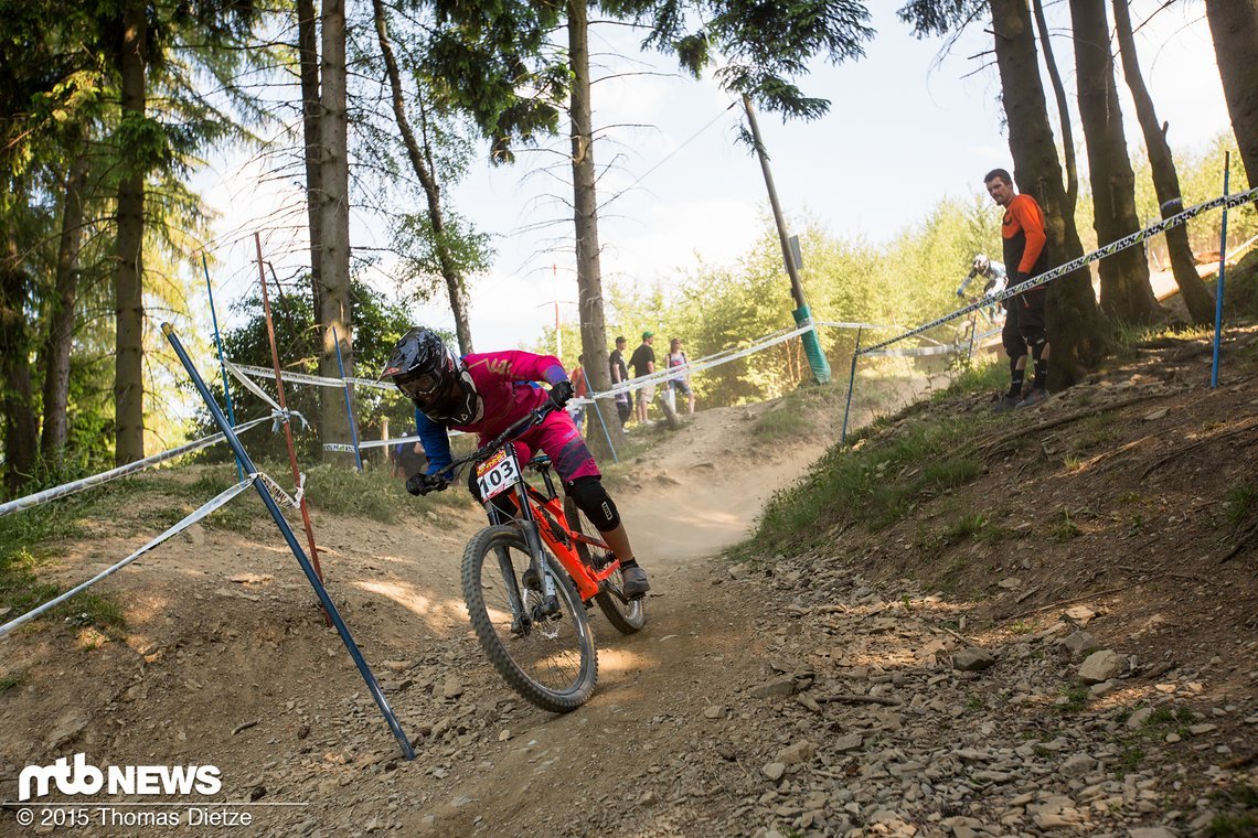 Franzi Mayer sollte nach der Enduro DM jetzt gleich weiter Gas geben