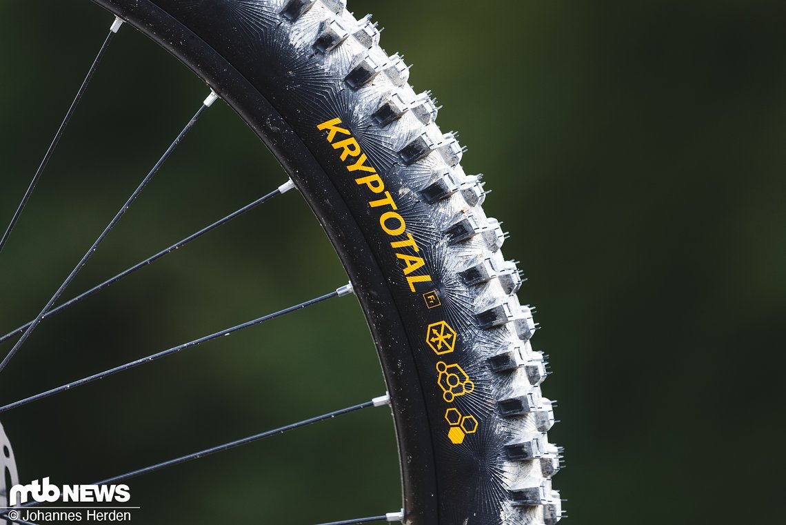 Vorne wie hinten sind Conti Kryptotal montiert.