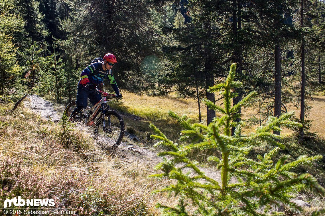 Absoluten Fahrspaß bietet der 3-Länder Trail